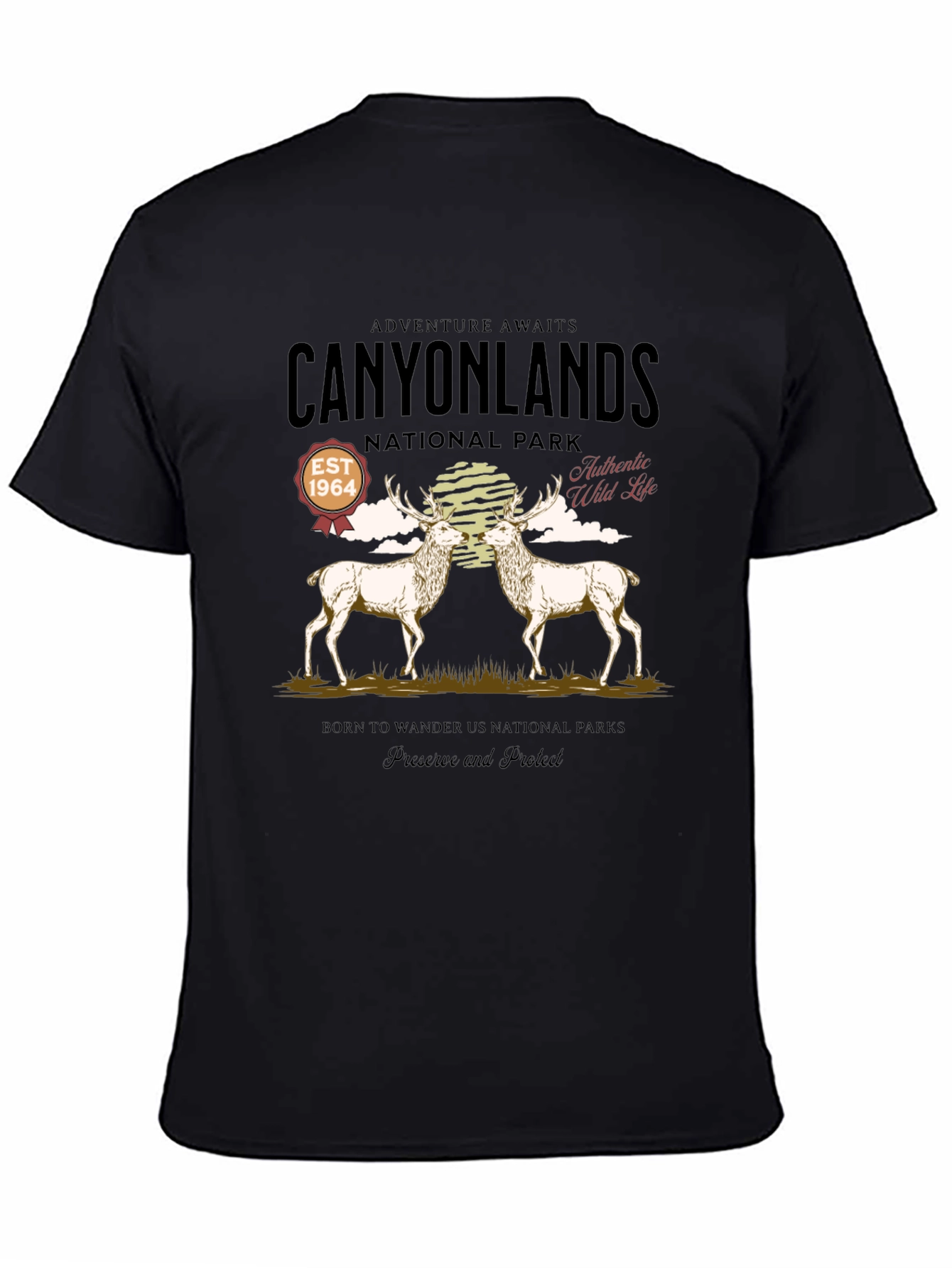 Canyonlands National Park Deer Graphic T-Shirt