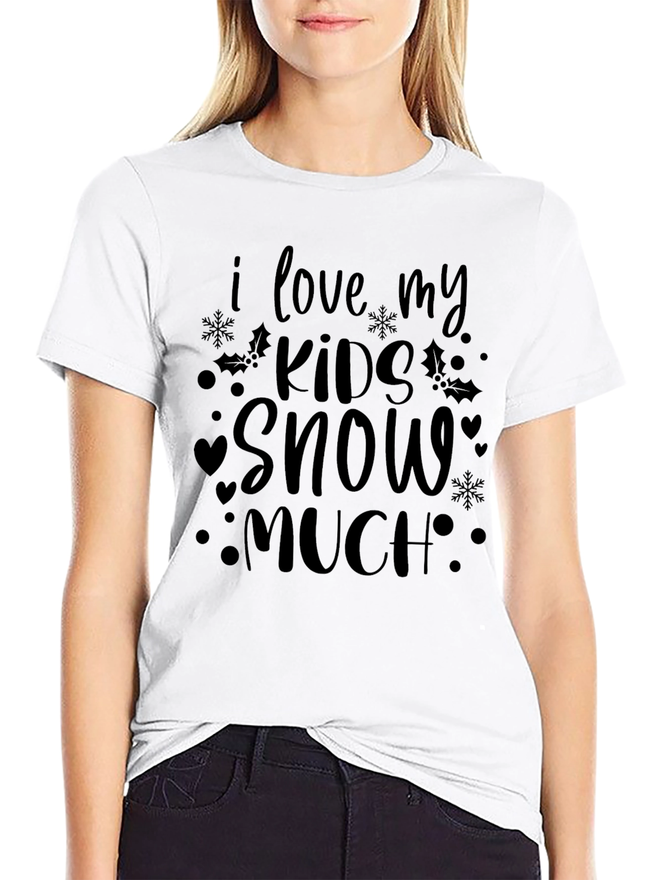 I Love My Kids Snow Much Graphic Tee