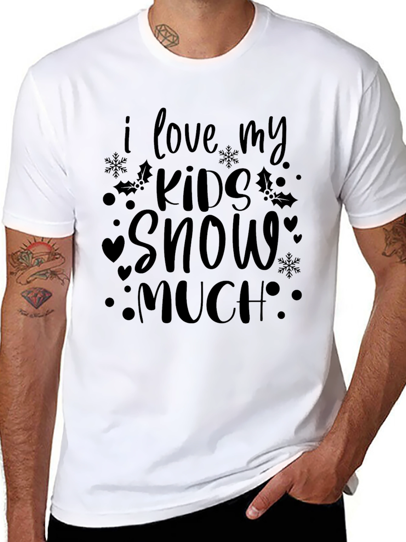 I Love My Kids Snow Much Graphic Tee