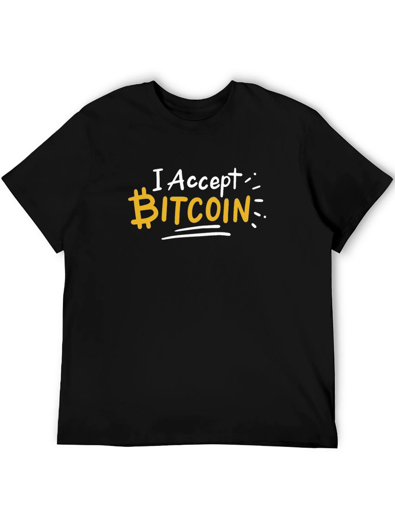 I Accept Bitcoin T-Shirt - Crypto Currency Tee