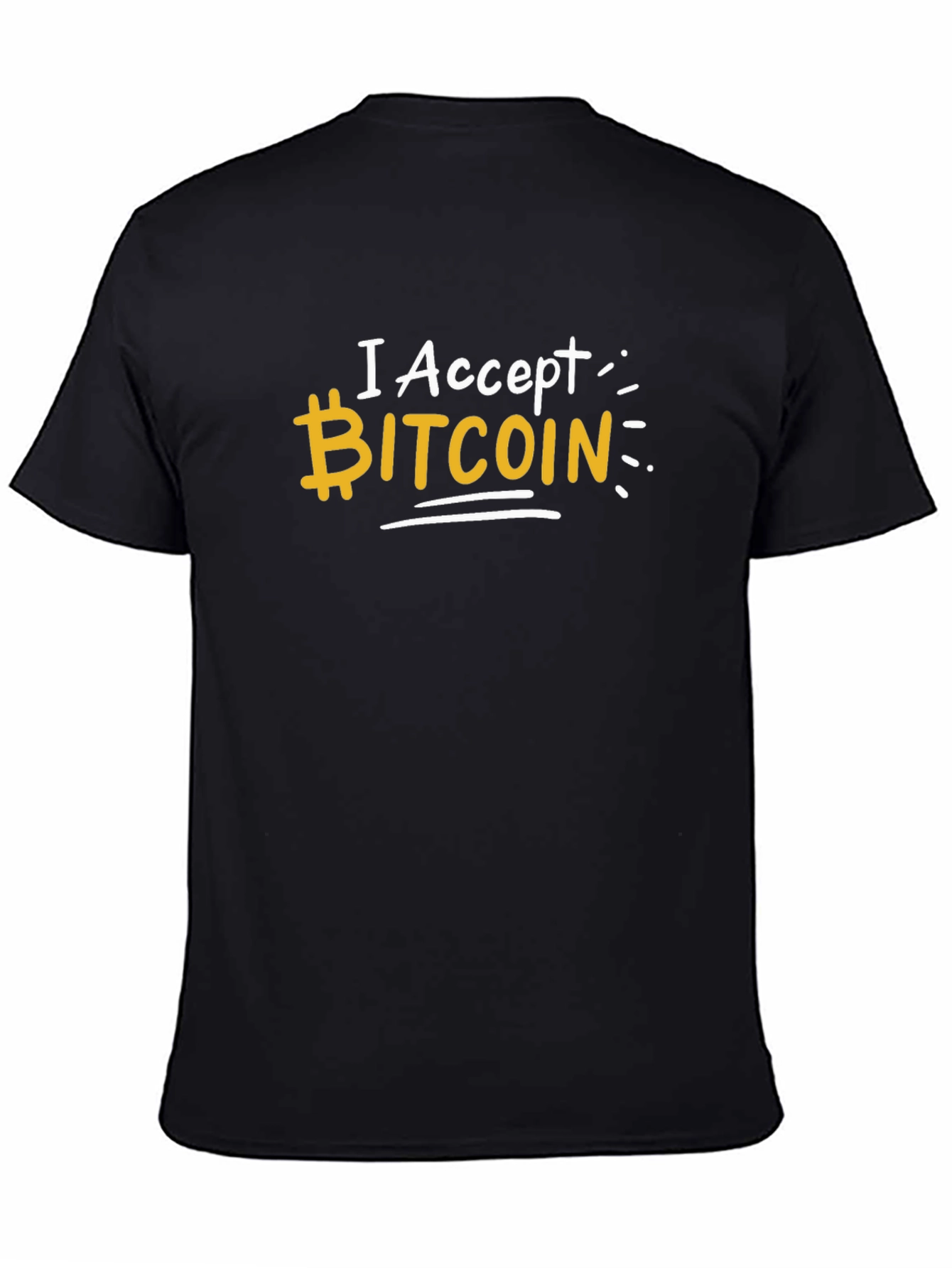 I Accept Bitcoin T-Shirt - Crypto Currency Tee