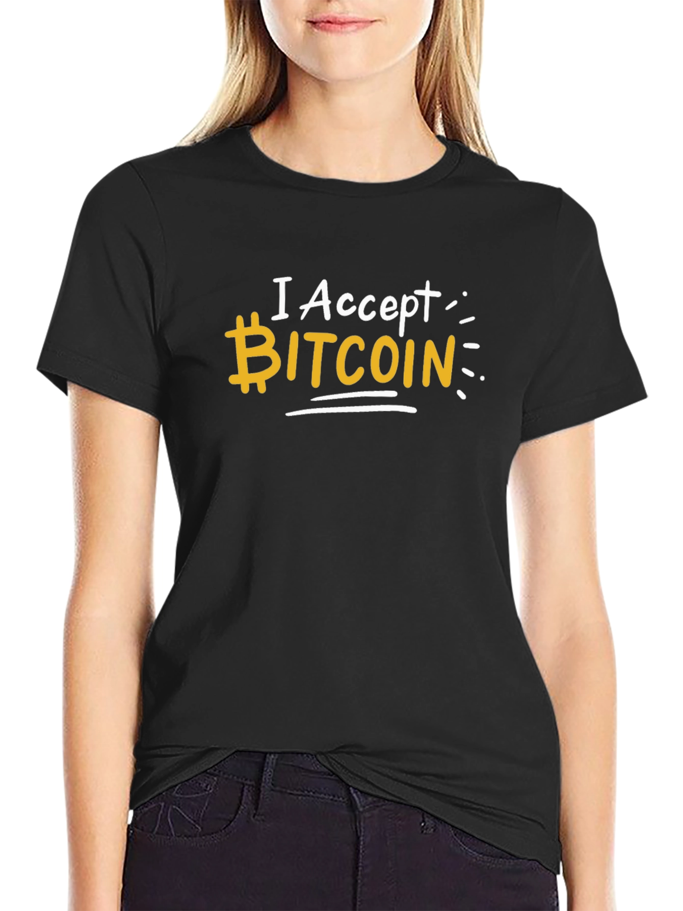 I Accept Bitcoin T-Shirt - Crypto Currency Tee