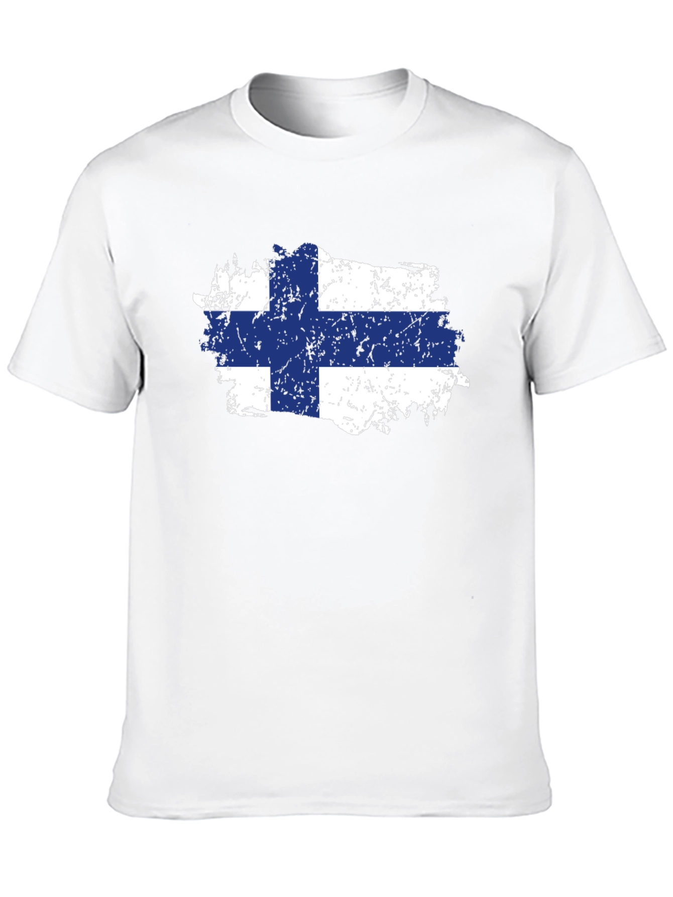 Finland Flag T-Shirt - Distressed Finish