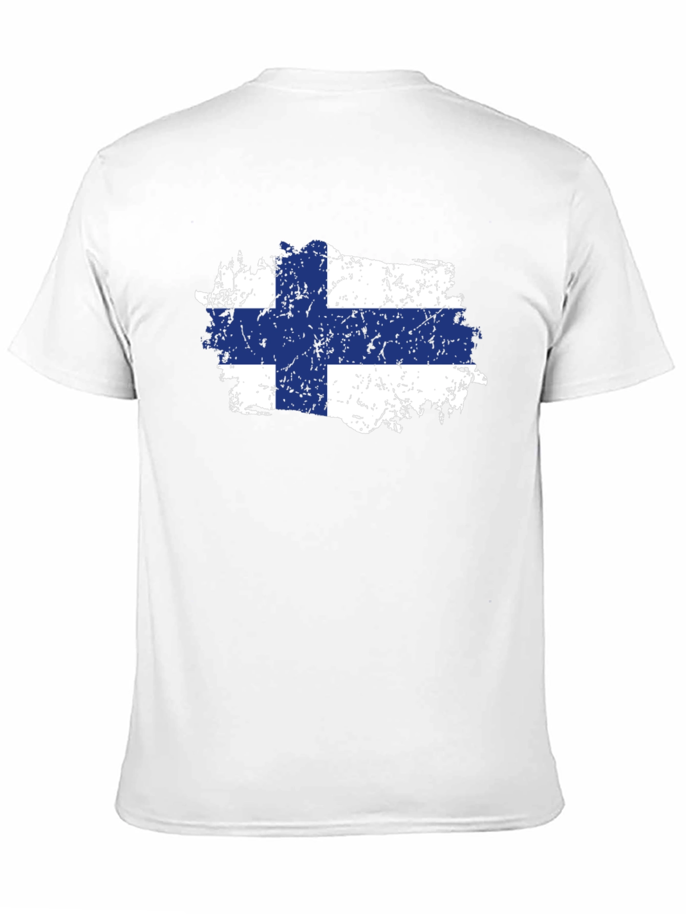 Finland Flag T-Shirt - Distressed Finish