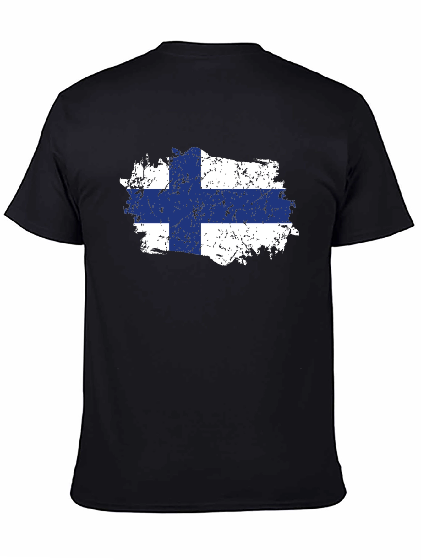 Finland Flag T-Shirt - Distressed Finish