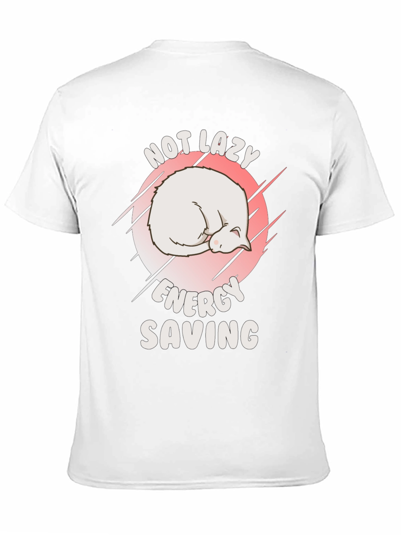 Not Lazy Energy Saving Cat T-Shirt