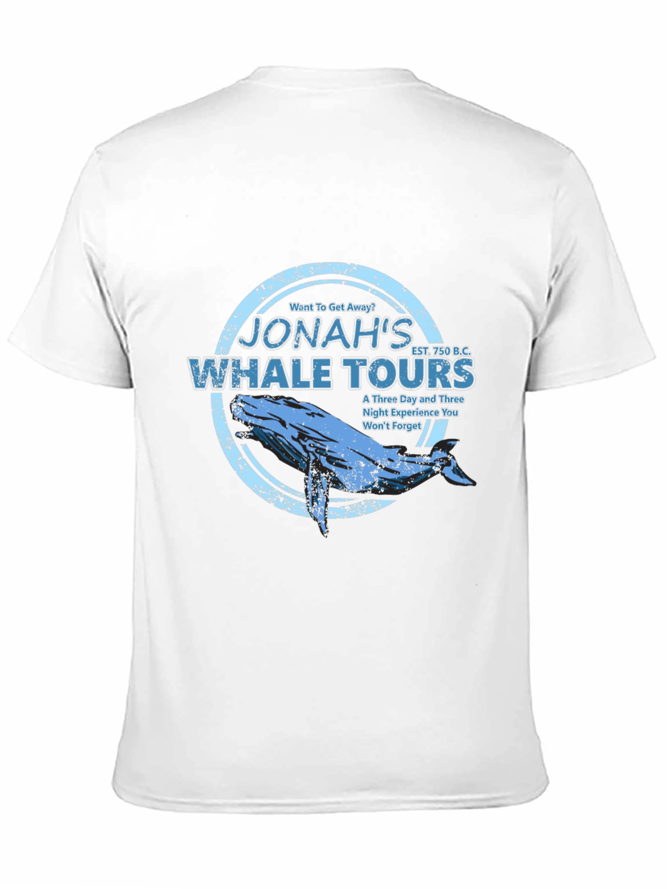 Jonahs Whale Tours Black Graphic T-Shirt