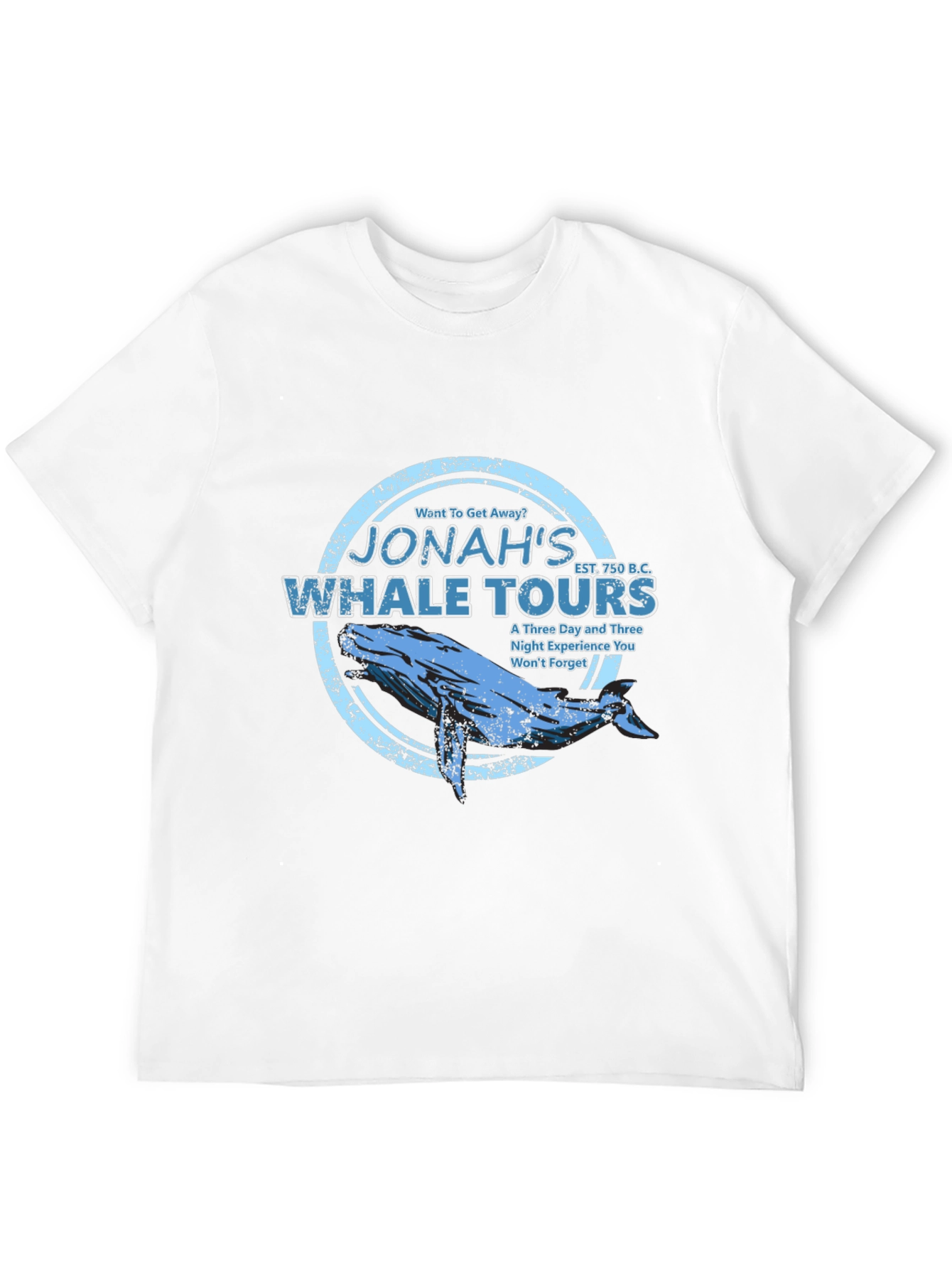 Jonahs Whale Tours Black Graphic T-Shirt