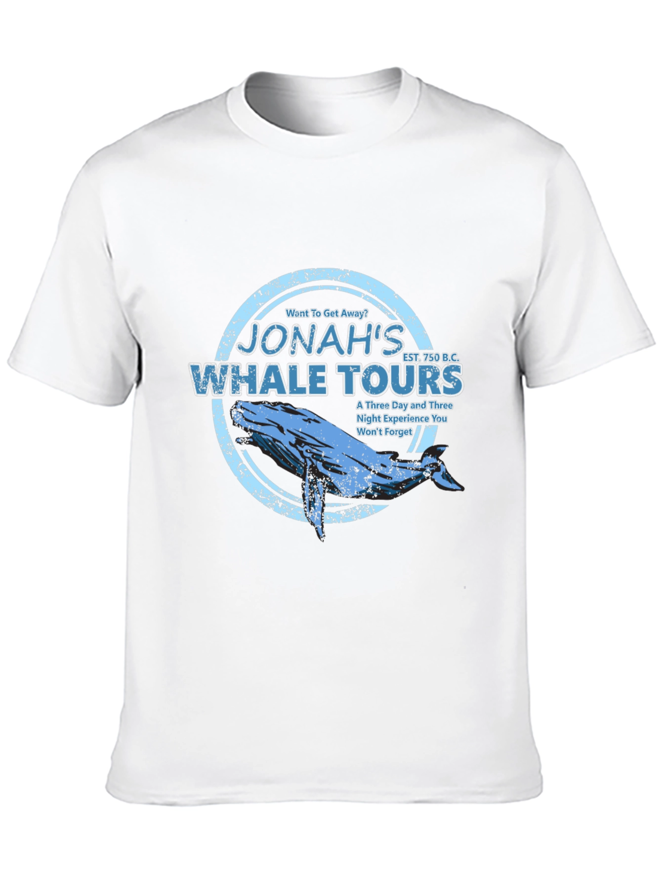 Jonahs Whale Tours Black Graphic T-Shirt