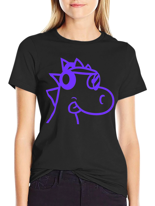 Cool Dino Graphic Tee - Casual Black T-Shirt