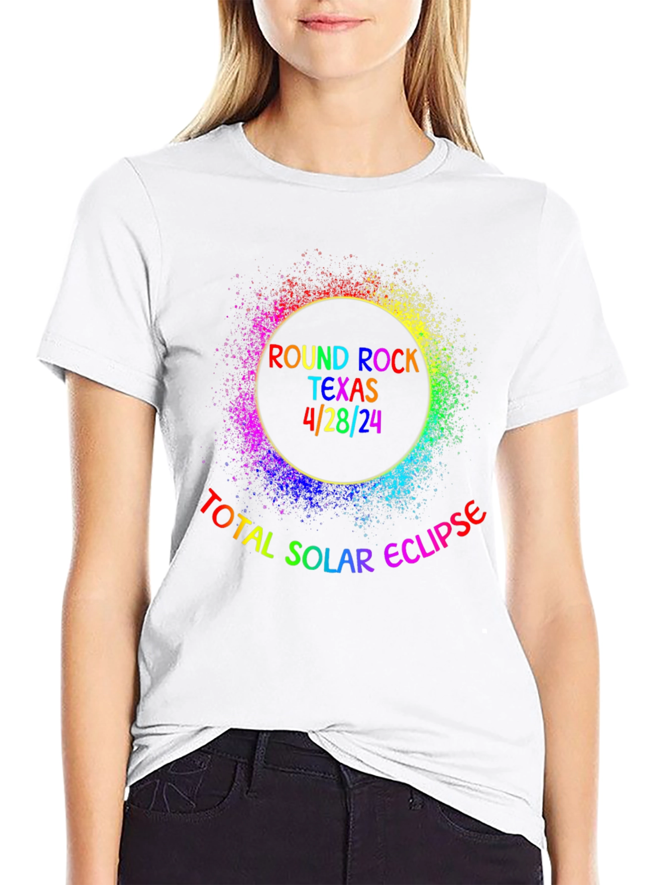 Total Solar Eclipse Round Rock Texas 4/28/24 T-Shirt