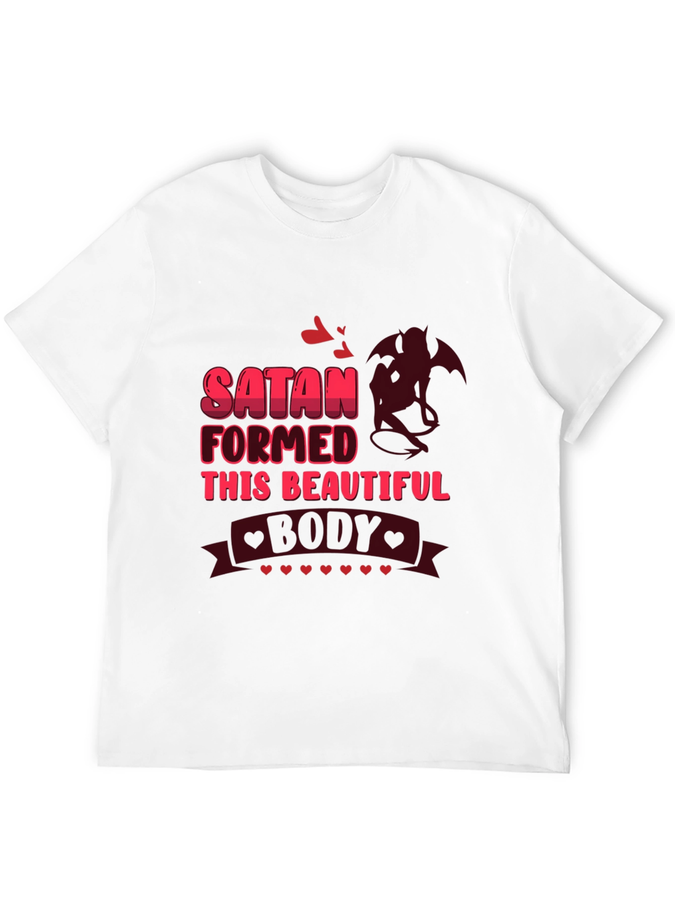 Satan Formed This Beautiful Body Black Graphic Tee