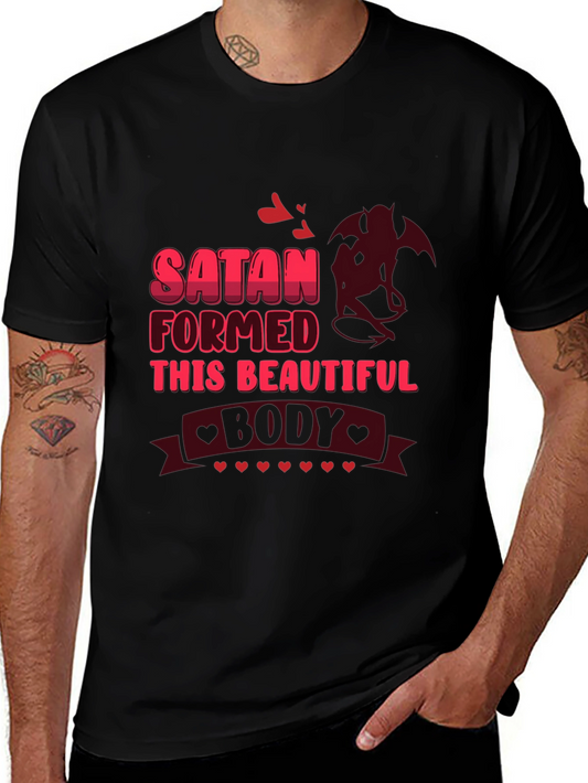Satan Formed This Beautiful Body Black Graphic Tee