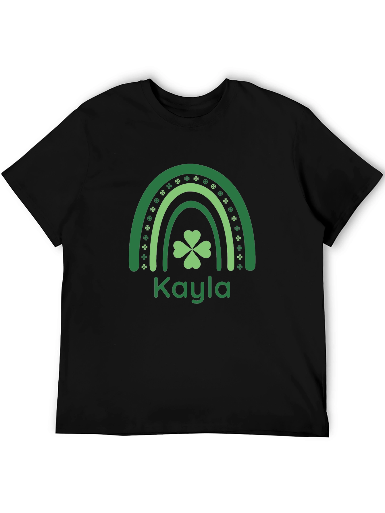 Kayla St. Patricks Day Shamrock Rainbow T-Shirt
