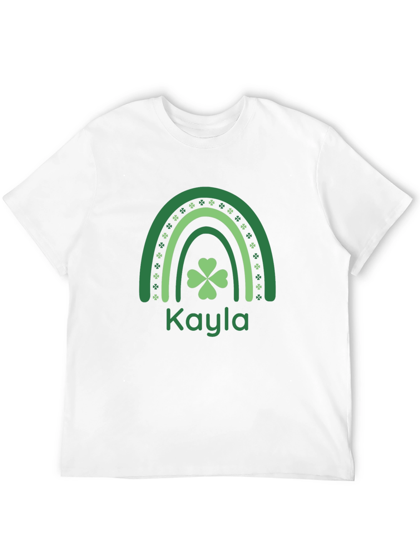 Kayla St. Patricks Day Shamrock Rainbow T-Shirt