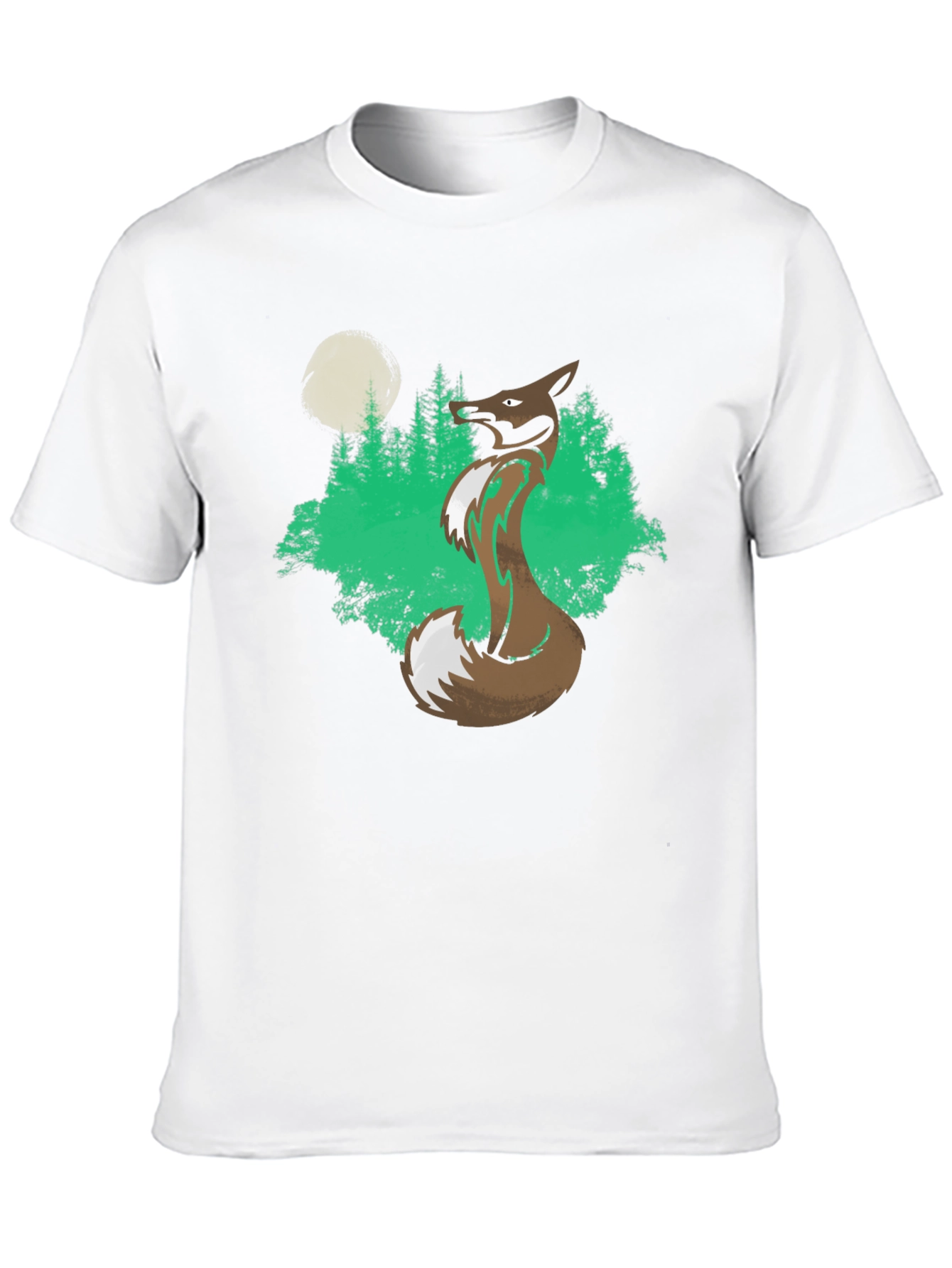 Fox Forest Graphic Tee - Mens Black T-Shirt