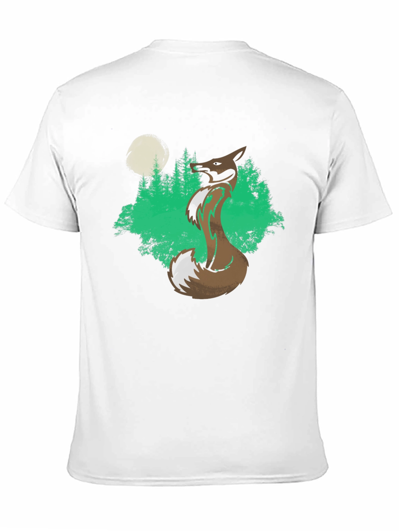 Fox Forest Graphic Tee - Mens Black T-Shirt