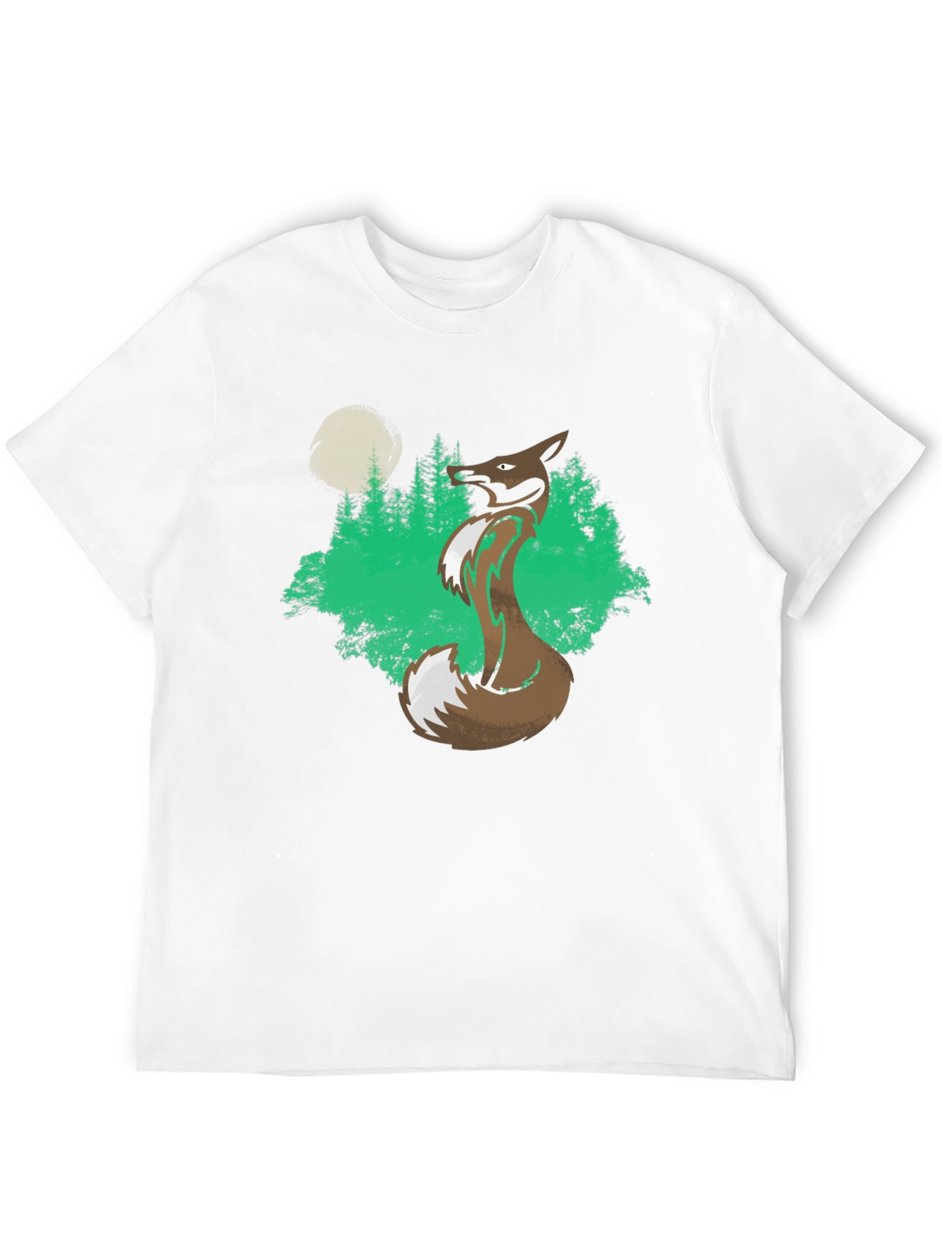 Fox Forest Graphic Tee - Mens Black T-Shirt