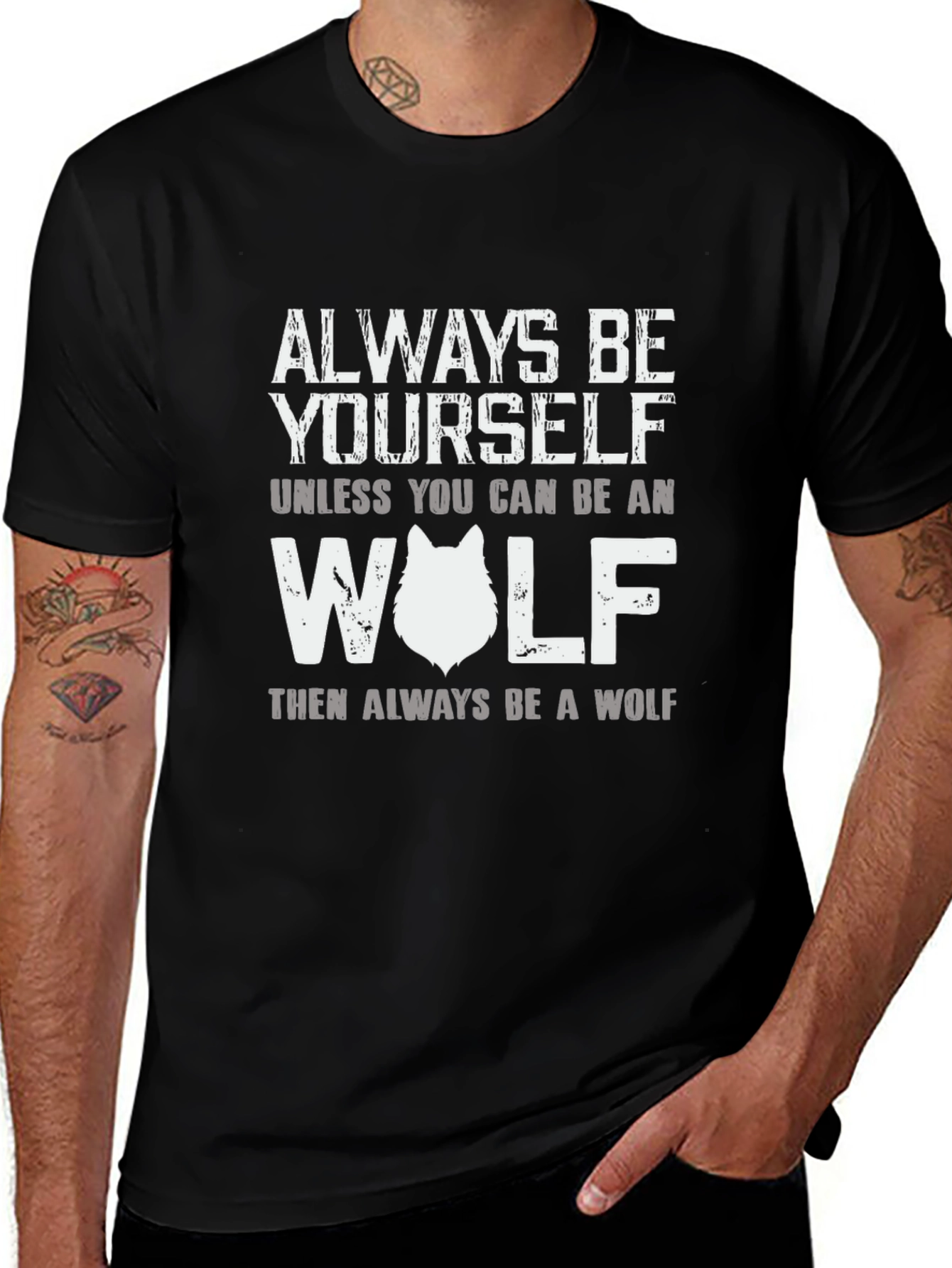 Always Be Yourself Wolf Graphic Tee