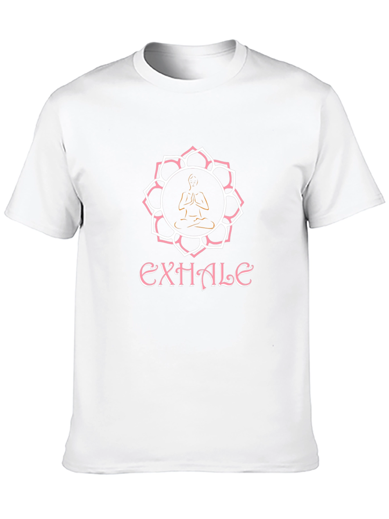 Exhale Yoga Black Tee - Meditative Comfort