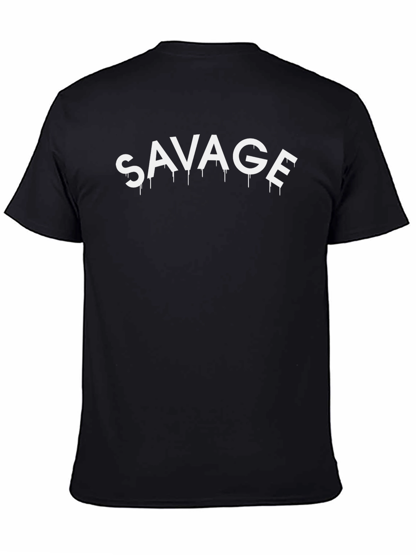 Savage Graphic Tee - Mens Black Crew Neck