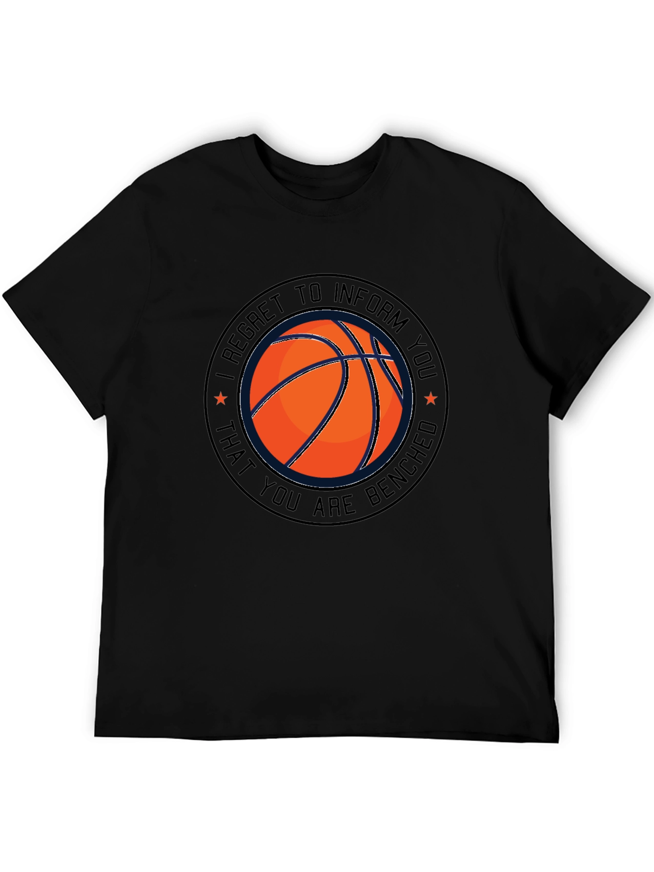 Basketball Benched T-Shirt - Funny Sports Tee