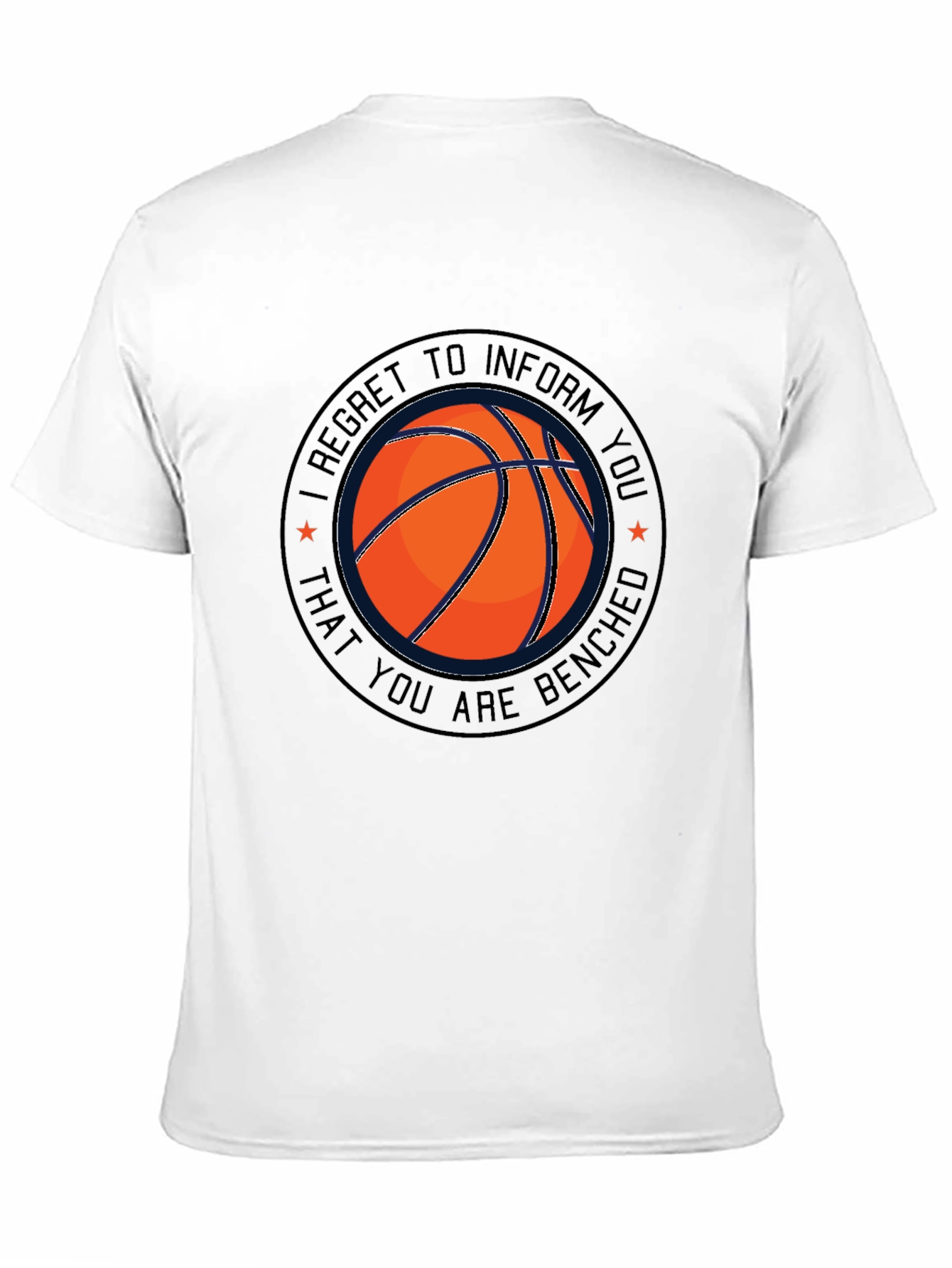 Basketball Benched T-Shirt - Funny Sports Tee