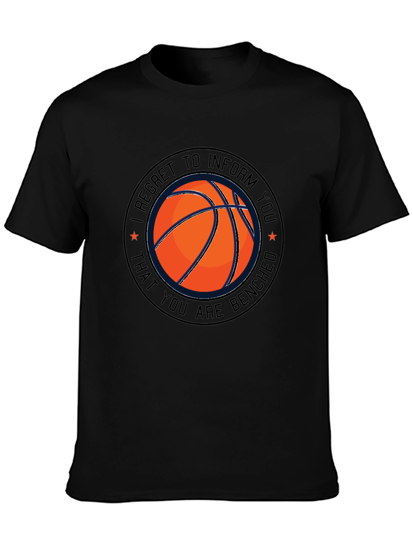 Basketball Benched T-Shirt - Funny Sports Tee