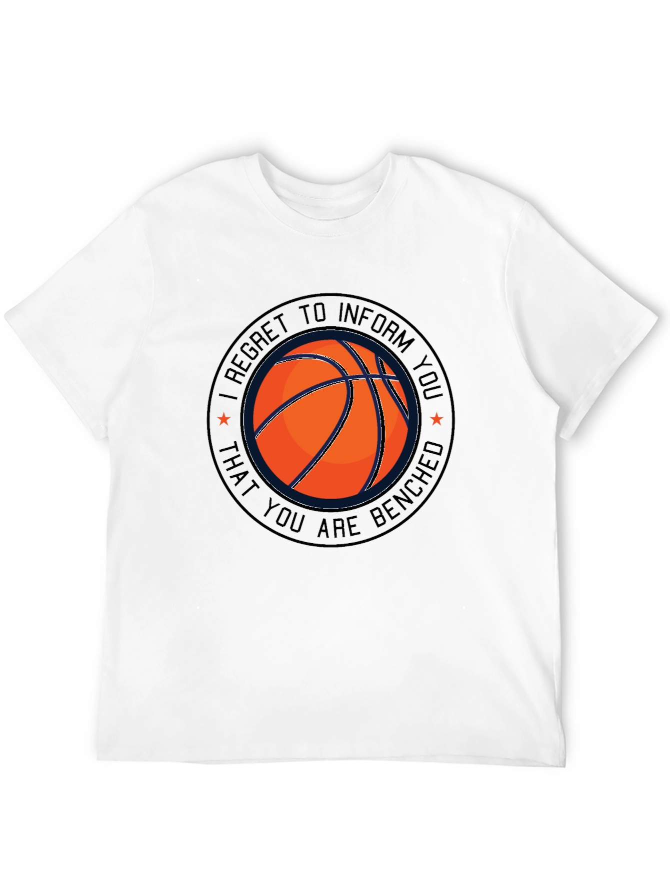 Basketball Benched T-Shirt - Funny Sports Tee