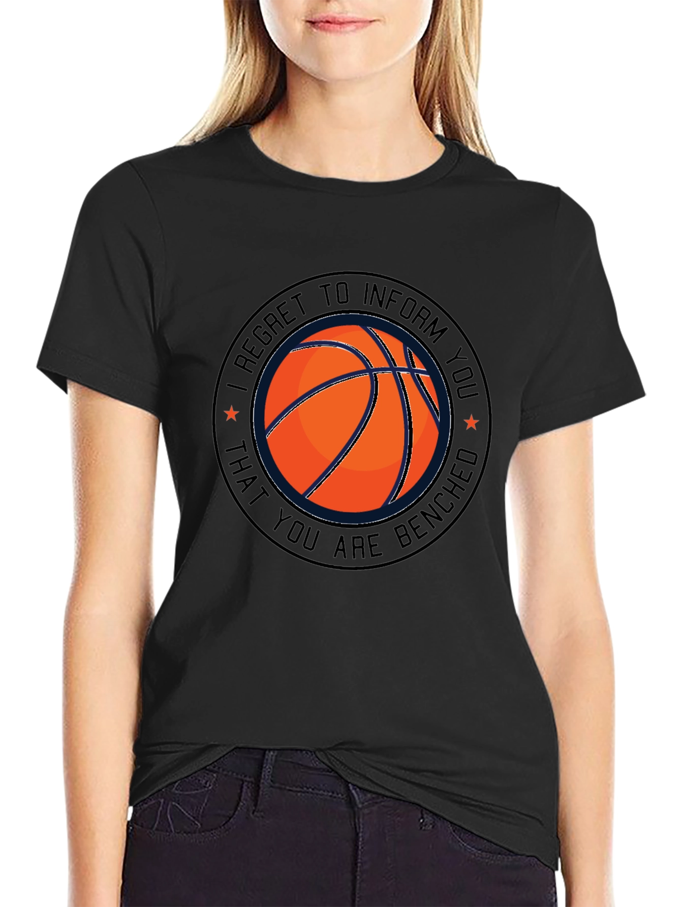 Basketball Benched T-Shirt - Funny Sports Tee