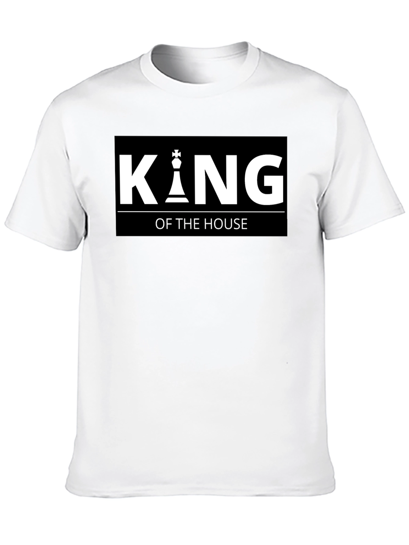 King of the House Chess Piece Black T-Shirt