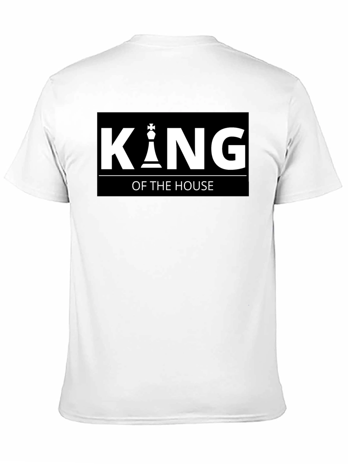 King of the House Chess Piece Black T-Shirt