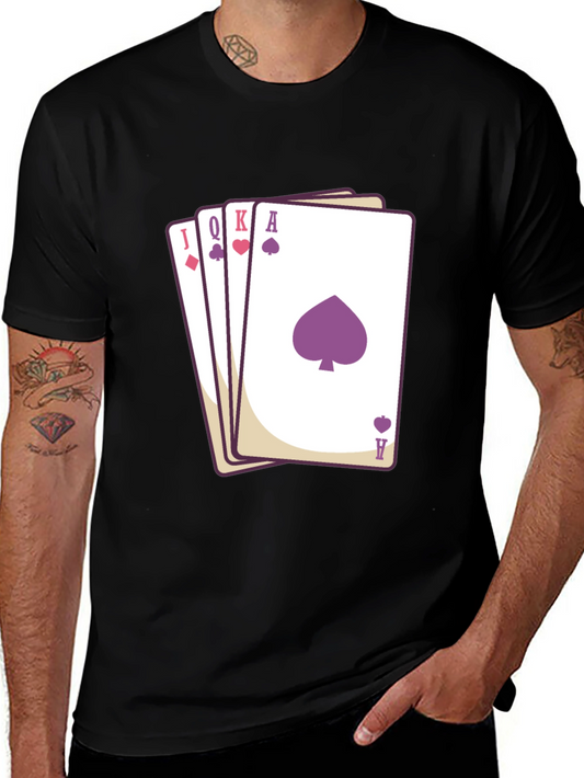 Poker Hand T-Shirt - Spade Heart Diamond