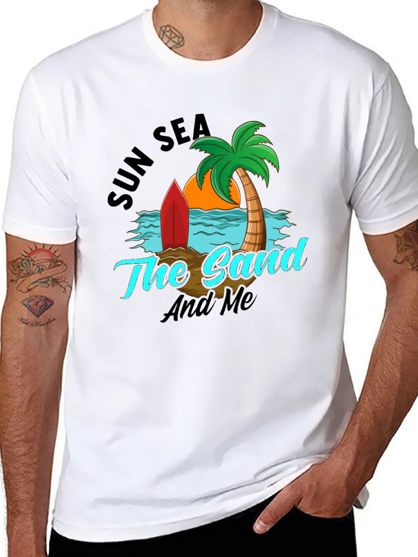 Sun Sea Sand T-Shirt: Beach Graphic Tee