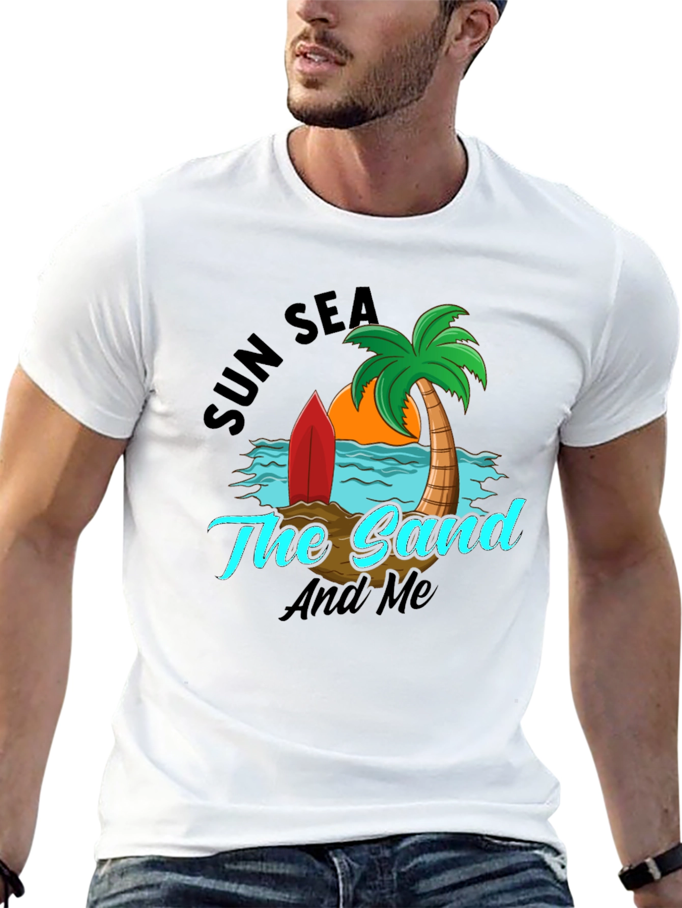 Sun Sea Sand T-Shirt: Beach Graphic Tee