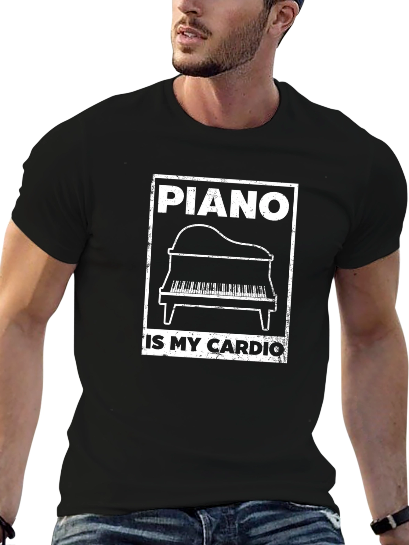 Piano is My Cardio T-Shirt - Music Lover Tee