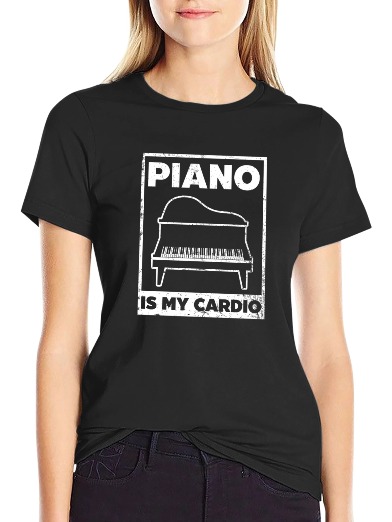 Piano is My Cardio T-Shirt - Music Lover Tee