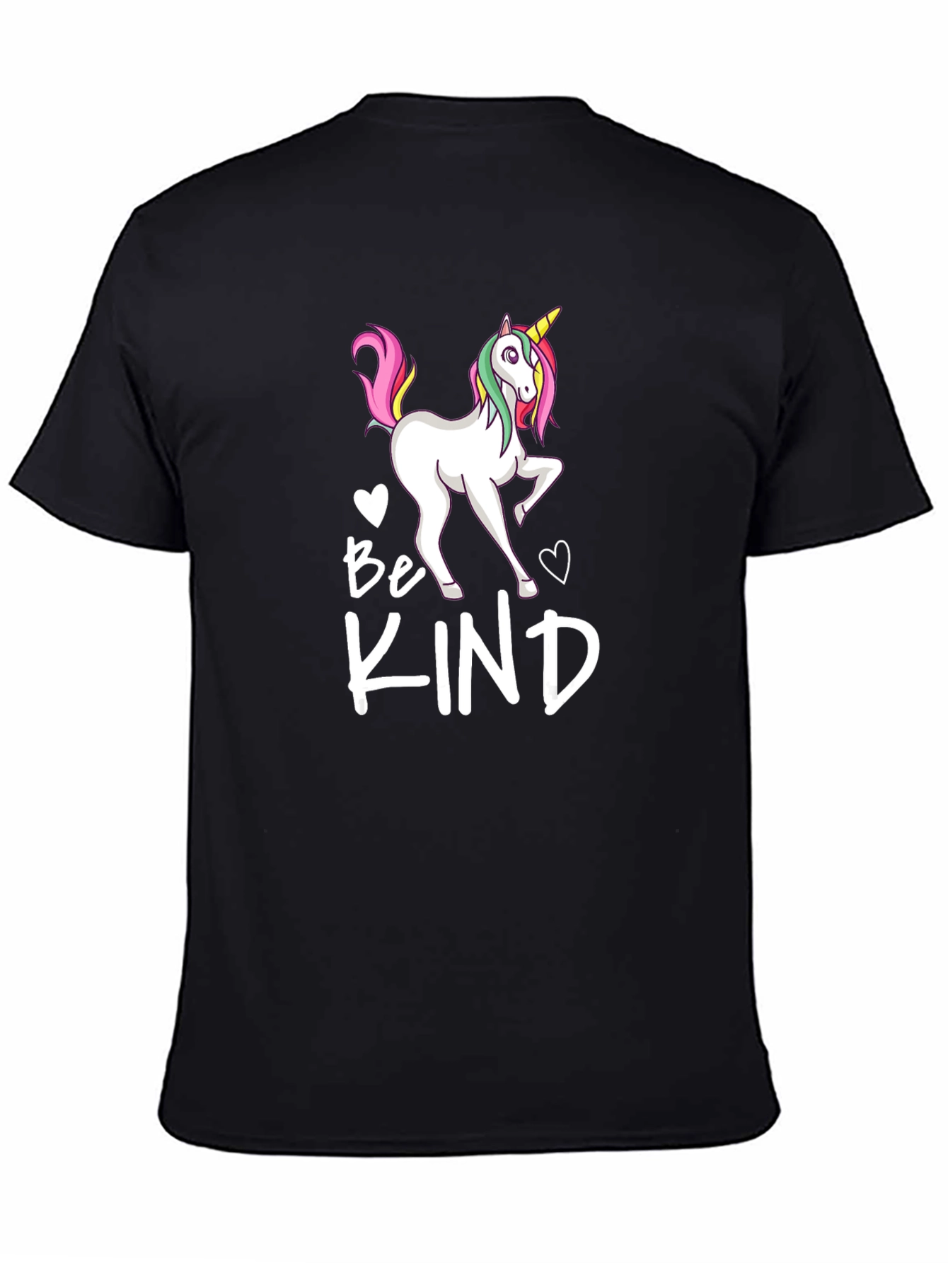 Be Kind Unicorn Black T-Shirt