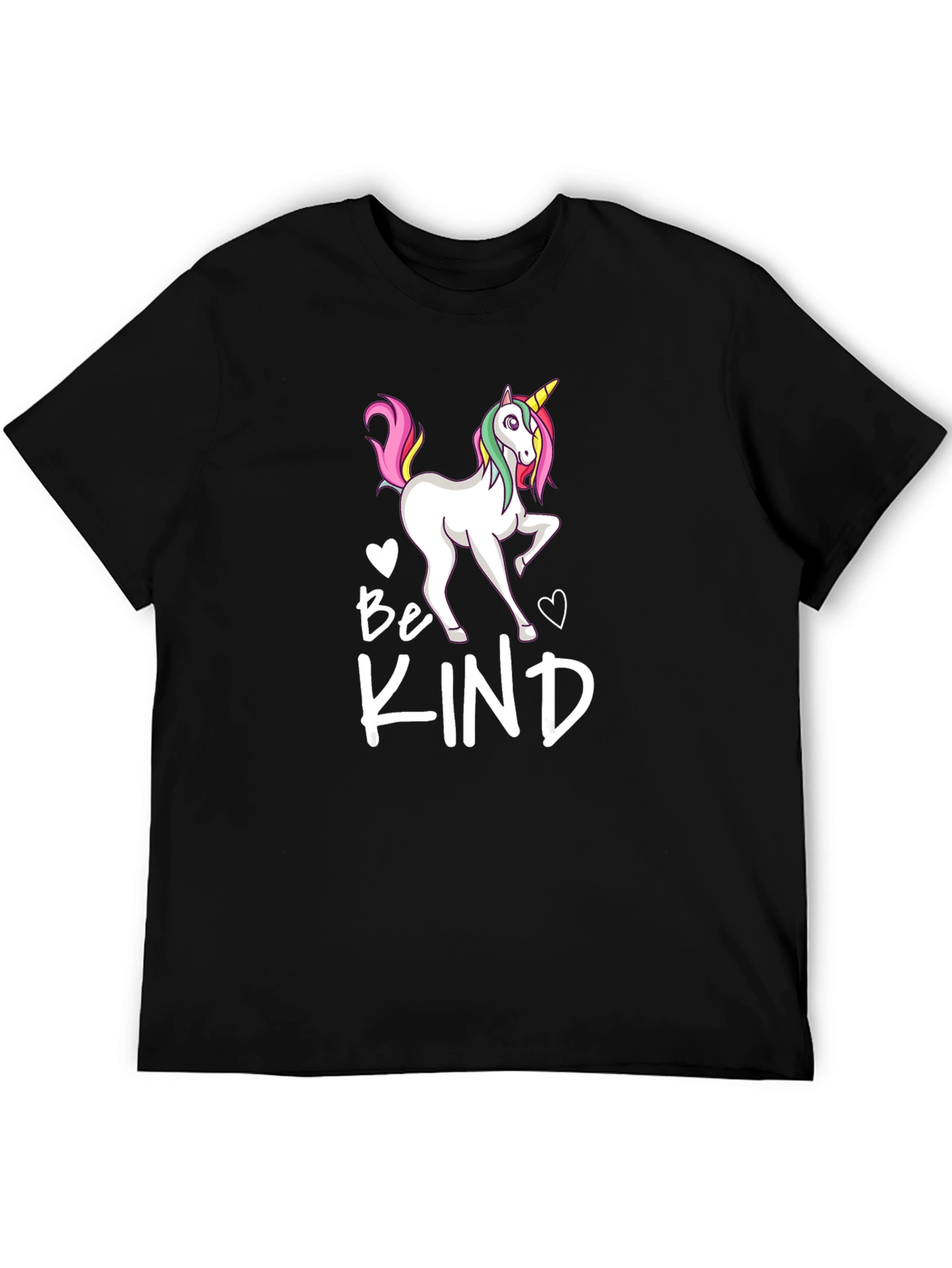 Be Kind Unicorn Black T-Shirt