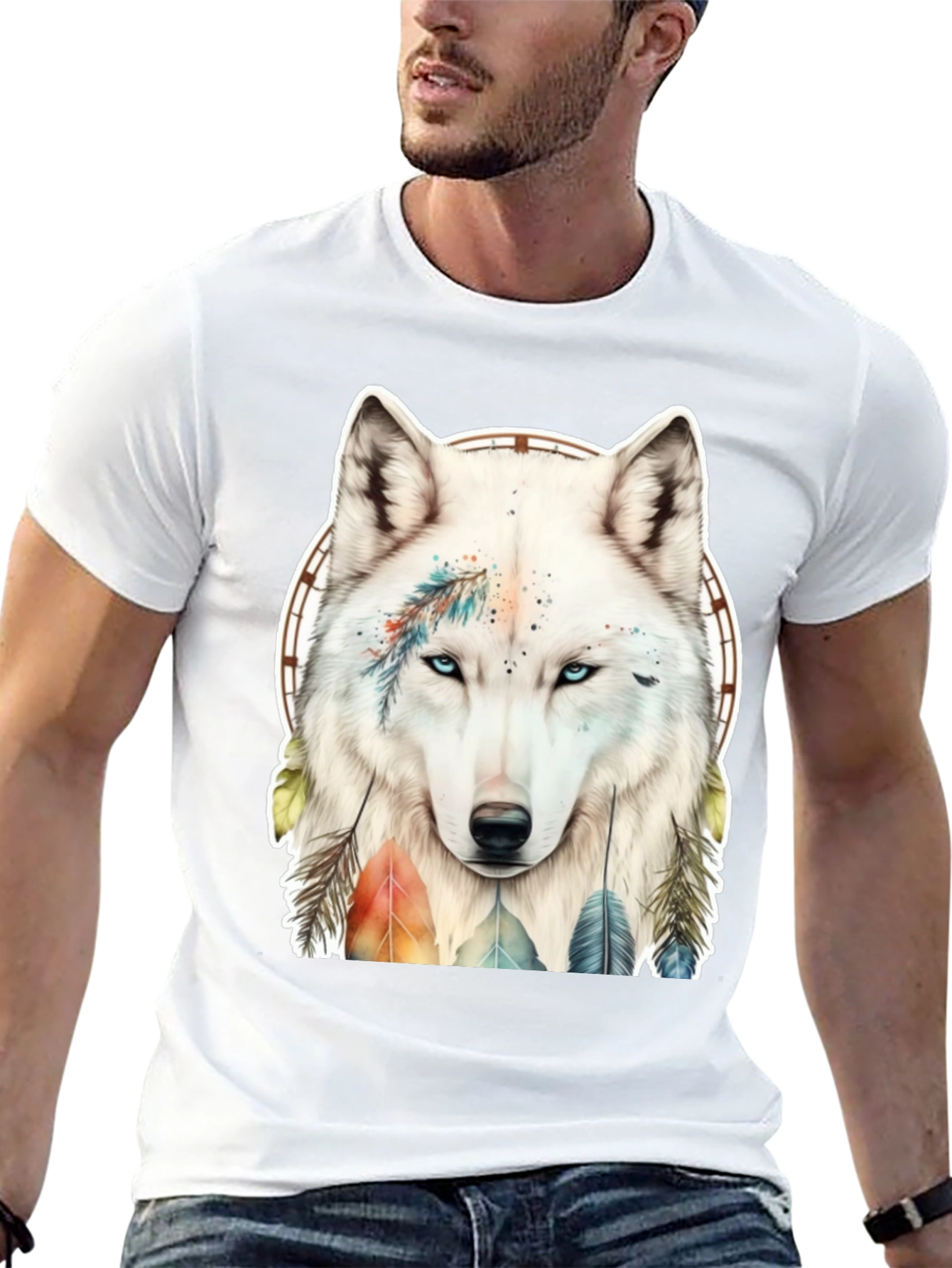 Wolf Dreamcatcher Graphic Tee
