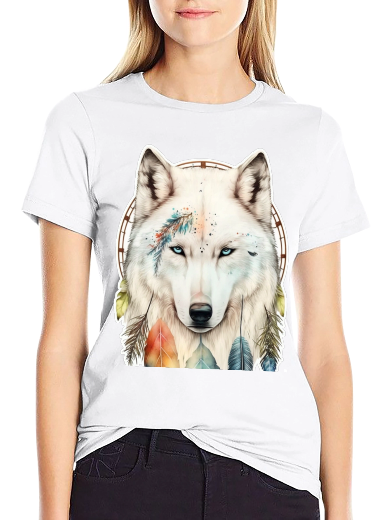 Wolf Dreamcatcher Graphic Tee