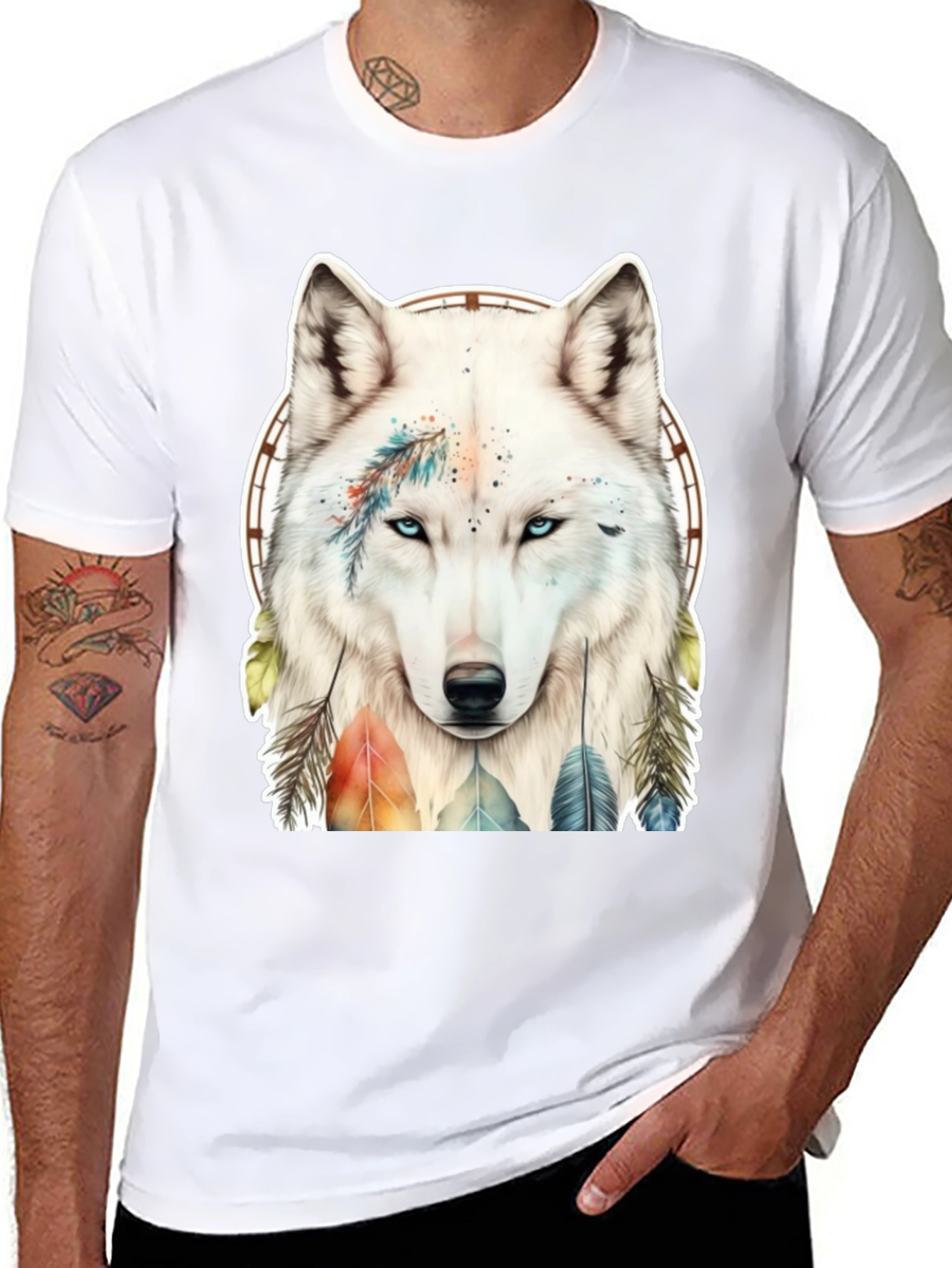 Wolf Dreamcatcher Graphic Tee