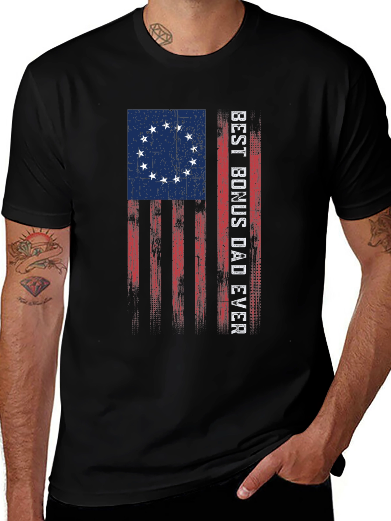 Best Bonus Dad Ever Graphic Tee