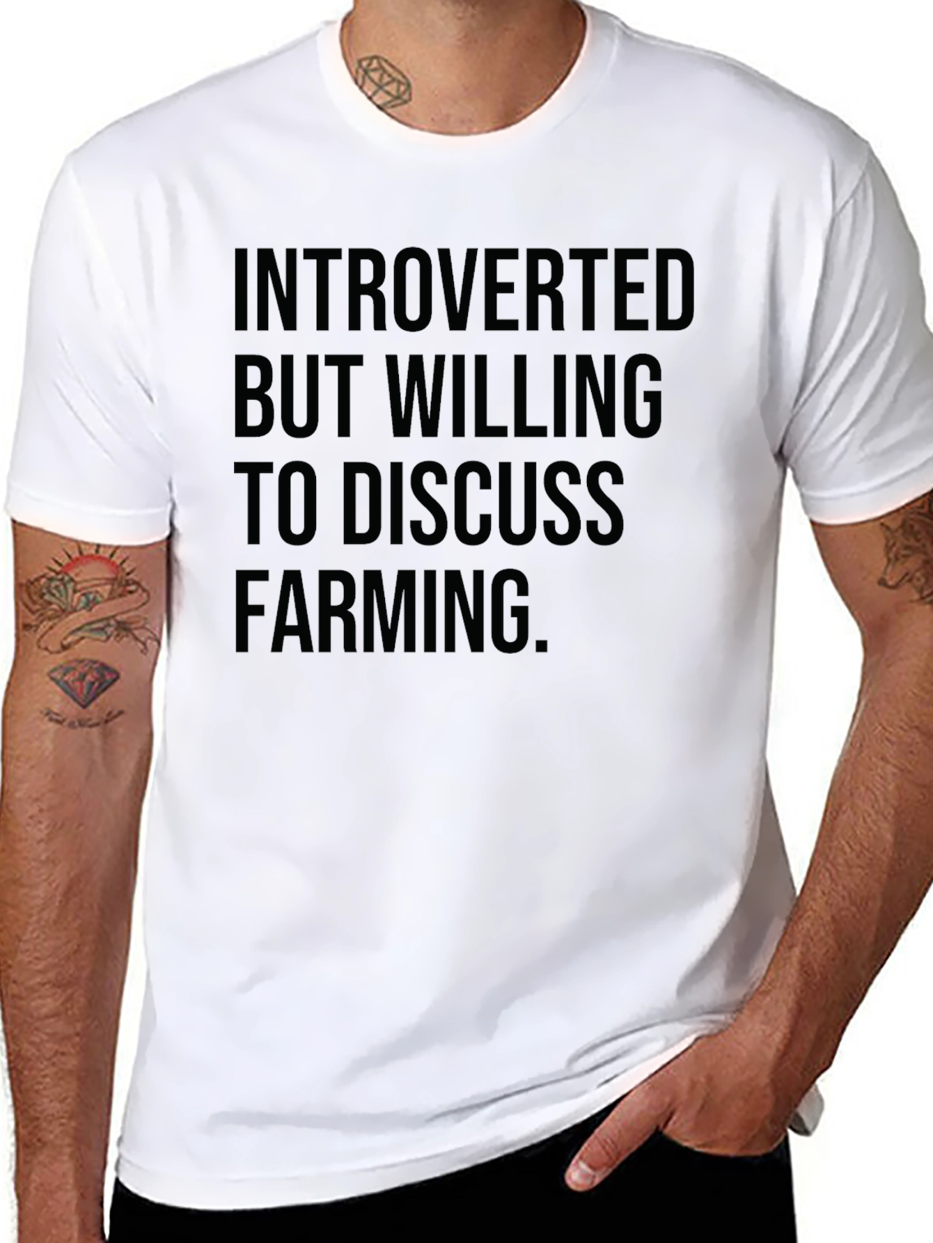 Introverted Farming T-Shirt - Soft Cotton Tee
