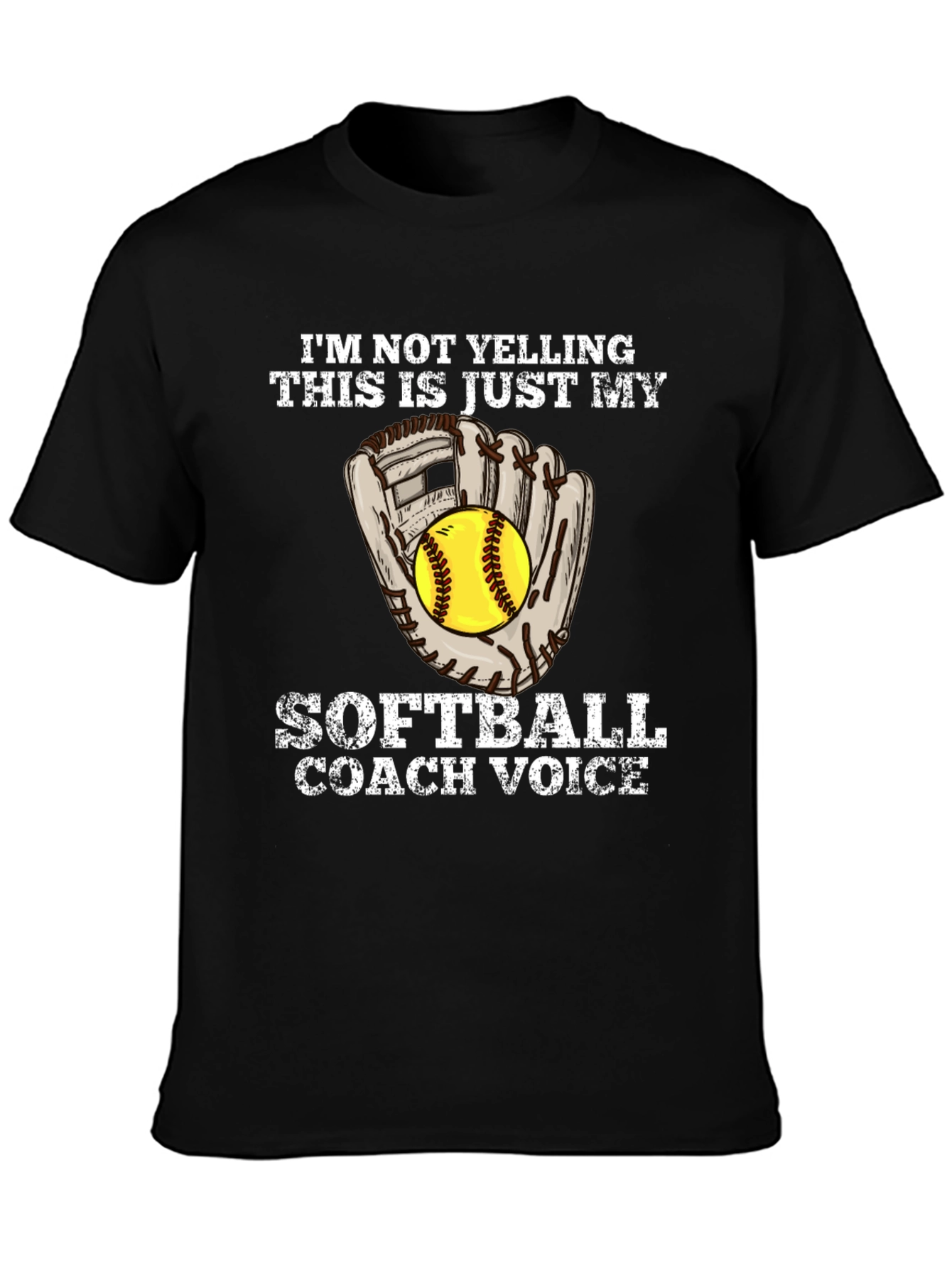 Softball Coach Voice Graphic Tee