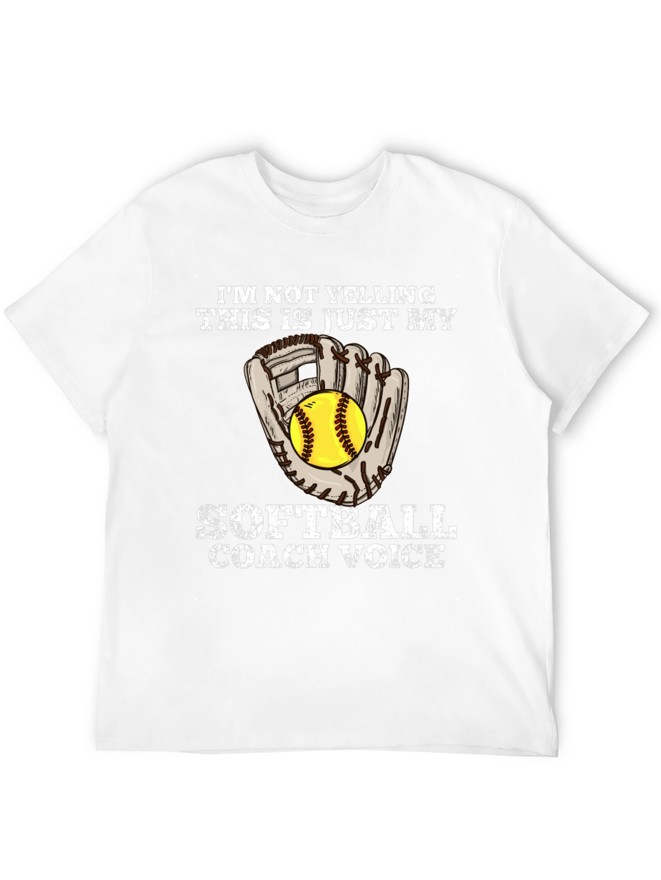 Softball Coach Voice Graphic Tee