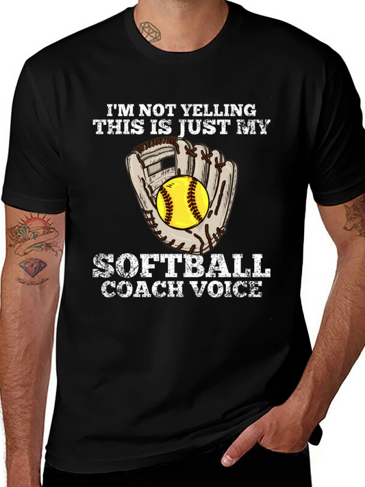 Softball Coach Voice Graphic Tee