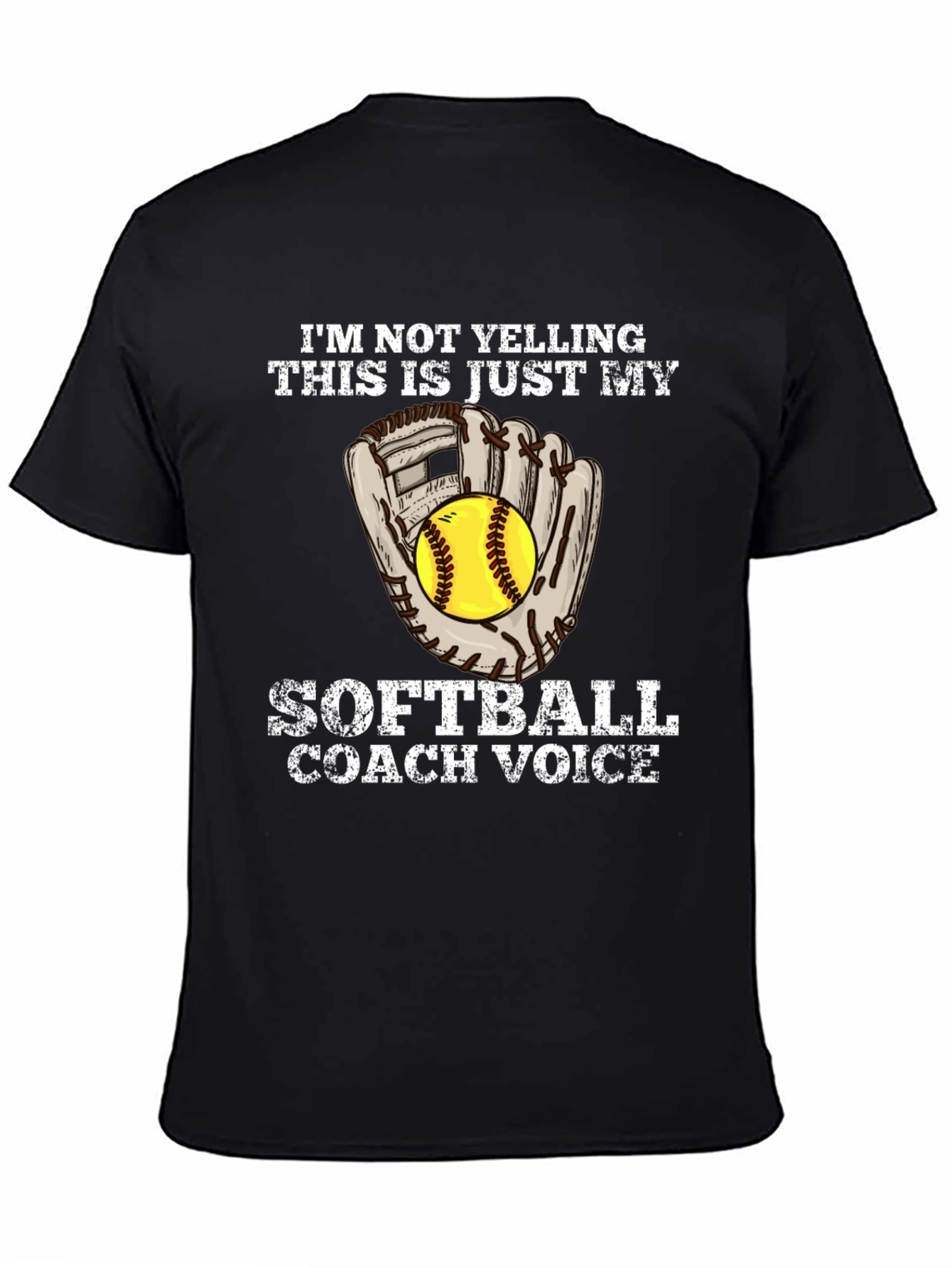 Softball Coach Voice Graphic Tee
