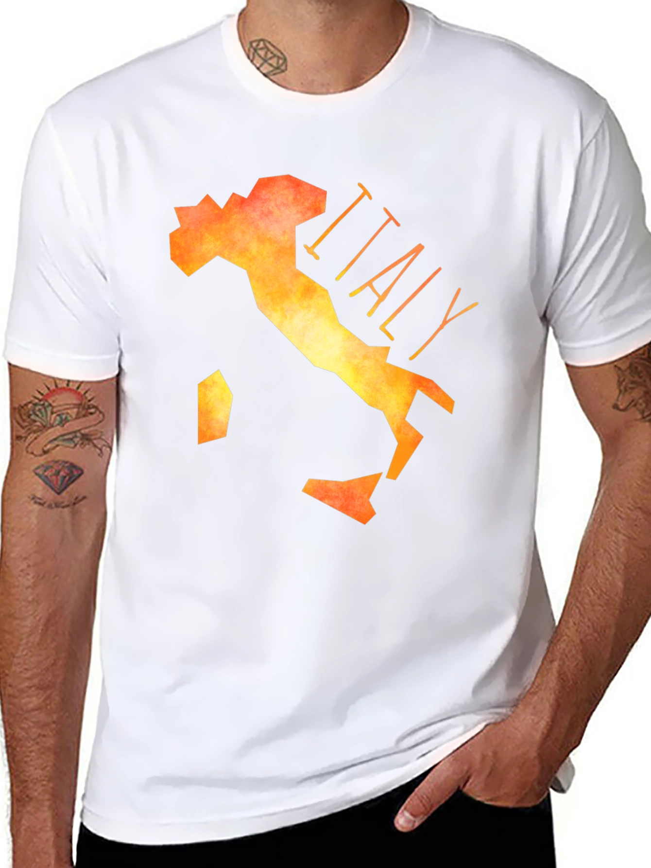 Italy Map Graphic T-Shirt - Soft Cotton Tee