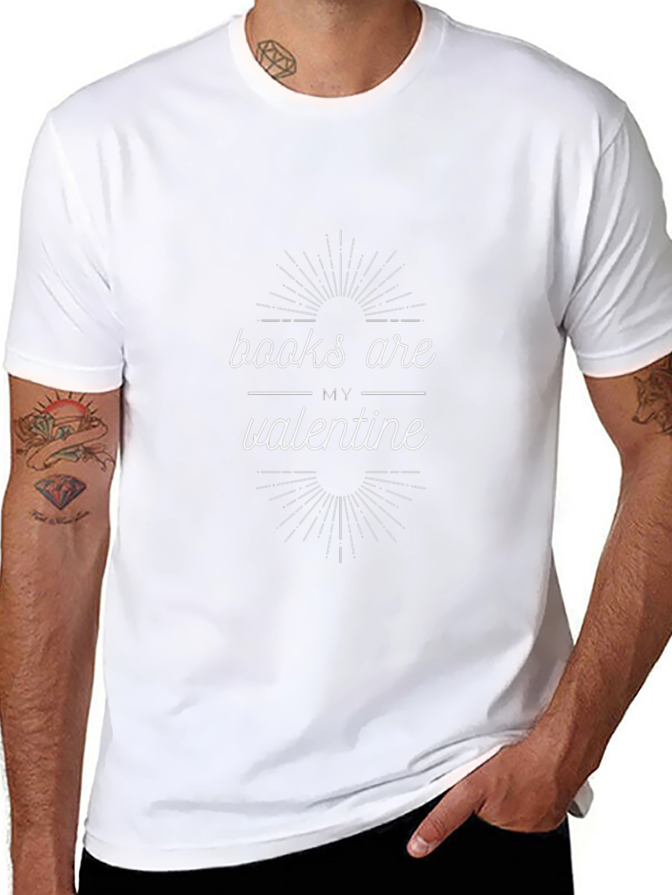Books Are My Valentine Graphic Tee